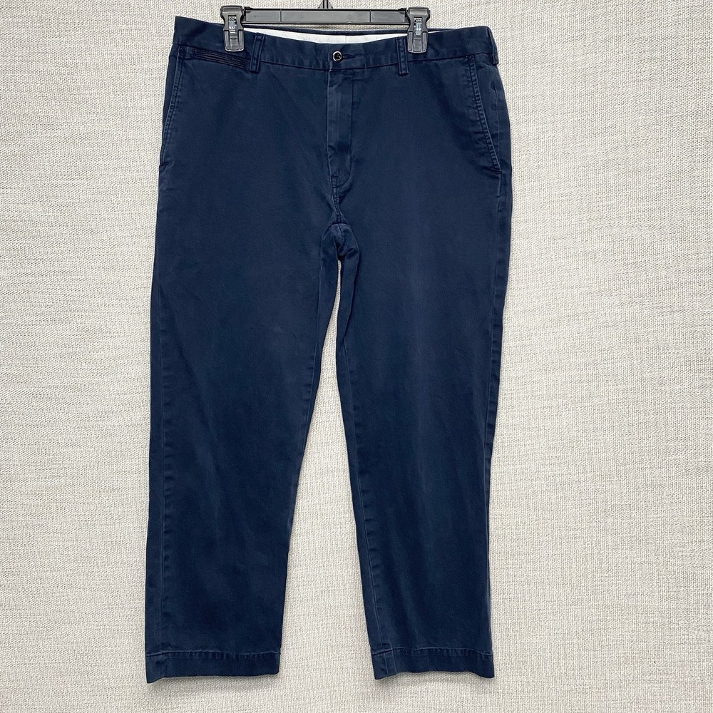 Polo by Ralph Lauren Suffield Pants 36x30 (36x29) Classic Straight Navy Preppy - Picture 2 of 11